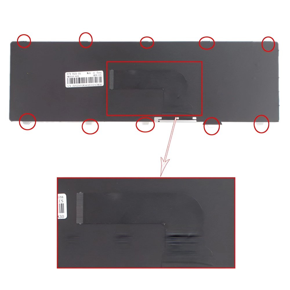 Teksus Laptop Keyboard For Dell Inspiron 3521 view 4